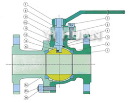 Cast steel check valve series product construction