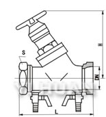 Digital locked balancing valve construction-1
