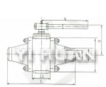 High-pressure  forged-steel ball valve brief figure of structure-3