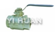 Integrated, two-section, three-section steel stainless ball valve brief figure of structure-1