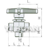 Flange-connection floating ball valve brief figure of structure-2