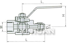 QG·QY1 gas source ball valve diagram