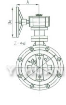 D341X/J flange type turbine-driven butterfly valve construction-1