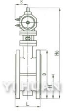 D641X/J flange type pneumatic butterfly valve construction