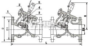HS41X sludge-preventing obstructing valve brief figure of structure