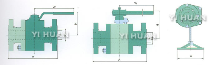 Forged steel floating ball valve brief figure of structure-2
