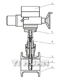 Electric resilient seated gate valve (RVEX)  brief figure of structure-2