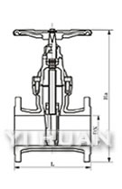 Non rising stem resilient seated gate valves(RVHX,RVCX) brief figure of structure-2
