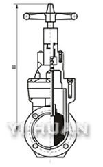 Special fire signal resilient seated gate valve (RVHX)  brief figure of structure-2
