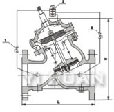 AX742X  safe pressure discharcing & retaining valve construction