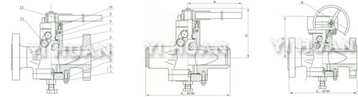 Inverted pressure balance lubricated plug valve acc.to ANSI brief figure of structure