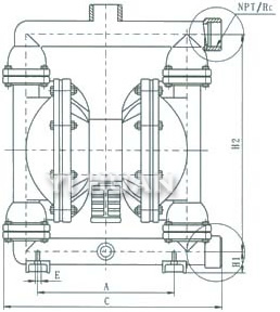 AL-alloy diaphragm pump  System connection schematic diagram-11