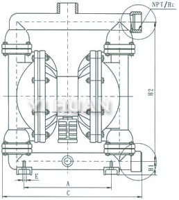 Stainless teel diaphragm pump System connection schematic diagram-11