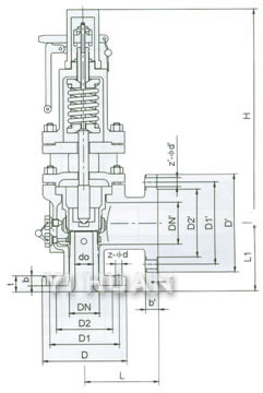A48SC Type Pound-Grade Full Lift Spring Loaded Safety Valve