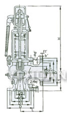 Closed Spring Loaded Low Lift Type-High Pressure Safety Valve brief figure of structure-3