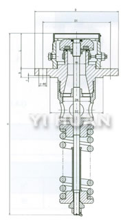 Inner assemble safety valve brief figure of structure