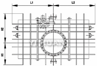 BYCZ949电动封闭式眼镜阀(圆形) 结构图2